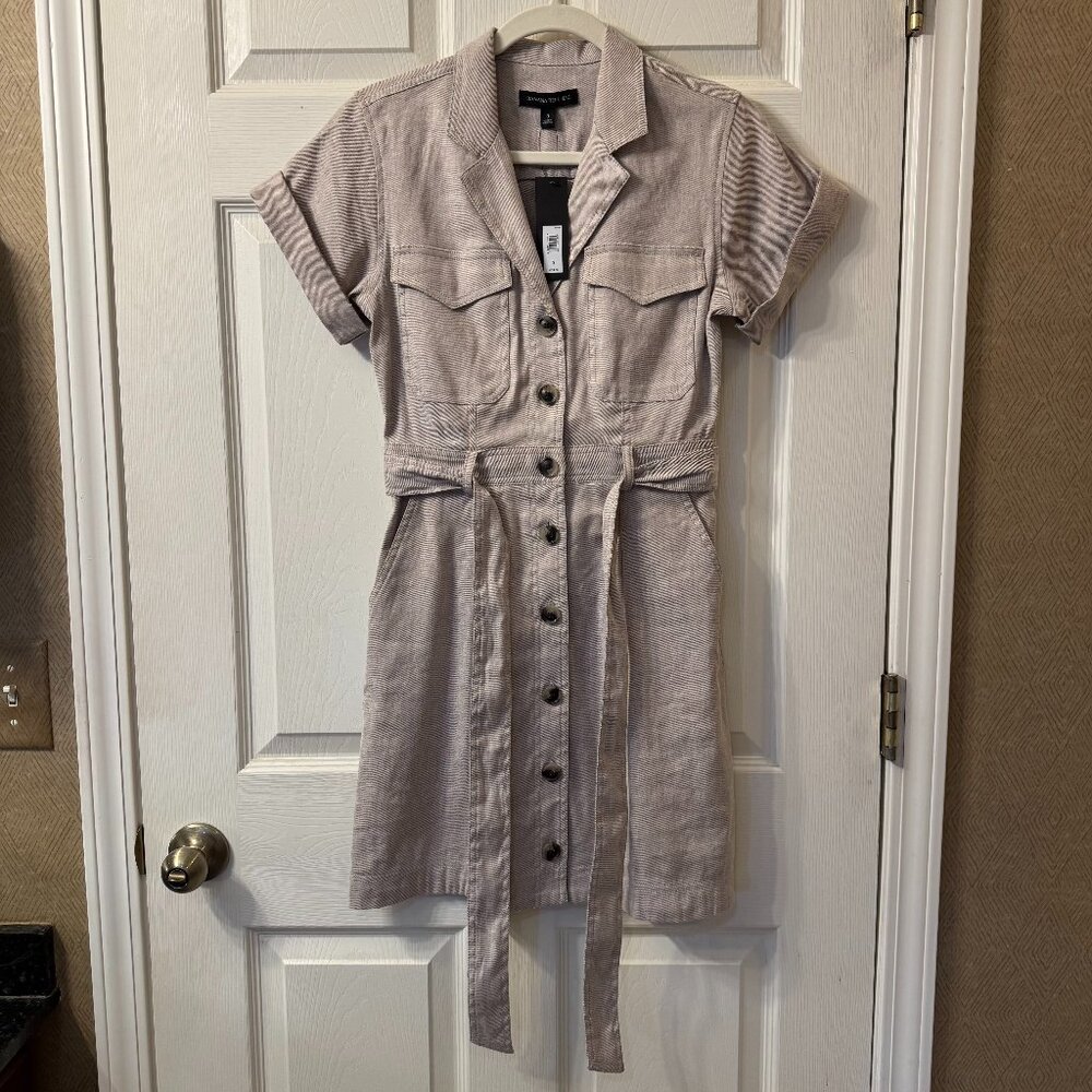 NWT Banana Republic Linen Shirt Dress | Size Zero